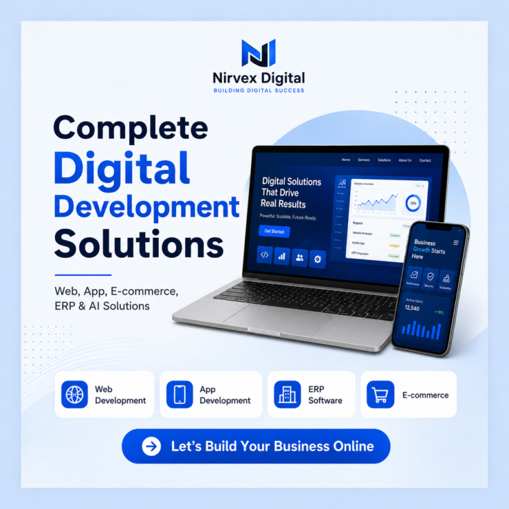Complete Web, App, E-commerce, ERP & AI Development Services