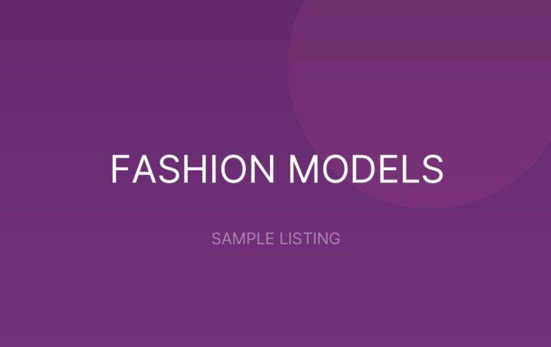 Product Demo Host for Trade Fairs - sample listing placeholder