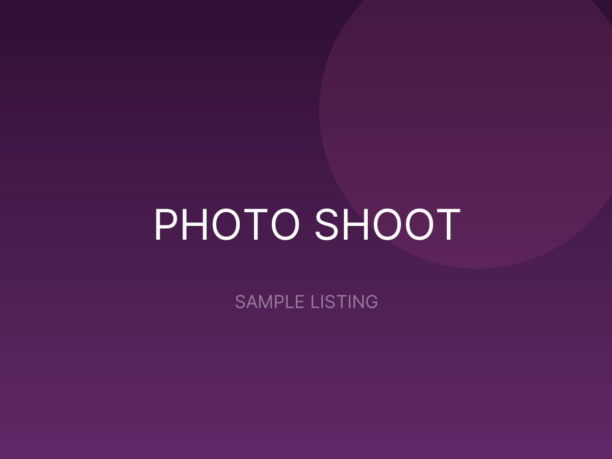 Product Photography for E-commerce - sample listing placeholder