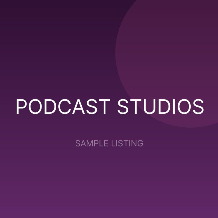 Podcast Recording Studio (Per Hour)