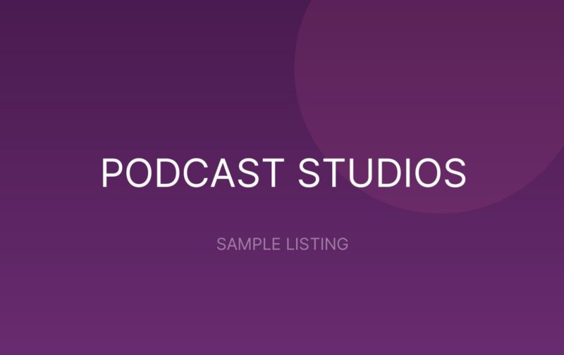 Video Podcast Setup (Multi-Camera) - sample listing placeholder