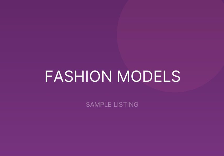 Auto & Trade Show Presence - sample listing placeholder