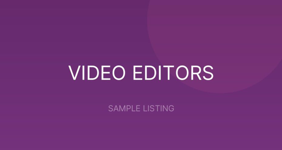 Wedding Film Editing - sample listing placeholder